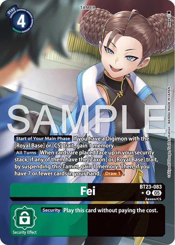 Image for Fei (Alternate Art) (BT23-083 R) [Hackers' Slumber] - Digimon Card Game