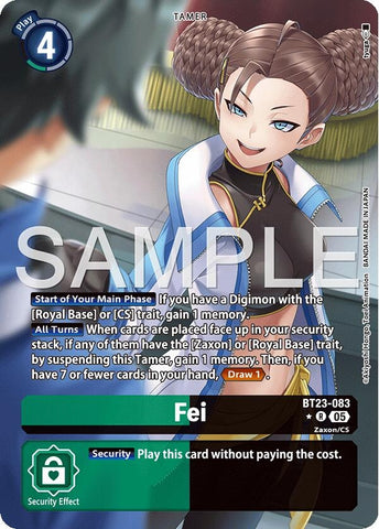 Image for Fei (Alternate Art) (BT23-083 R) [Hackers' Slumber] - Digimon Card Game