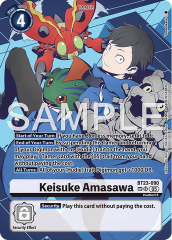 Image for Keisuke Amasawa (SP) (BT23-090 SR) [Hackers' Slumber] - Digimon Card Game