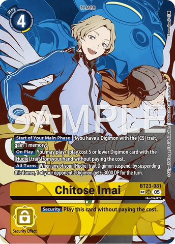 Image for Chitose Imai (SP) (BT23-081 SR) [Hackers' Slumber] - Digimon Card Game