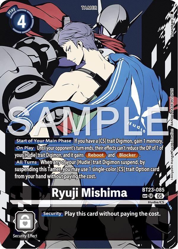 Ryuji Mishima (SP) (BT23-085 SR) [Hackers' Slumber]