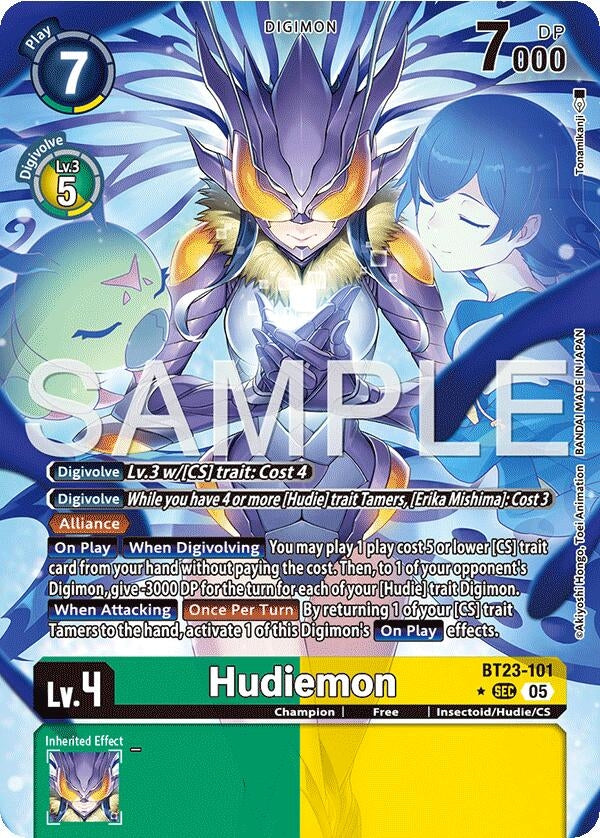 Image for Hudiemon (Alternate Art) (BT23-101 SEC) [Hackers' Slumber] - Digimon Card Game