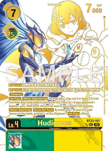 Image for Hudiemon (Rare Pull) (BT23-101 SEC) [Hackers' Slumber] - Digimon Card Game