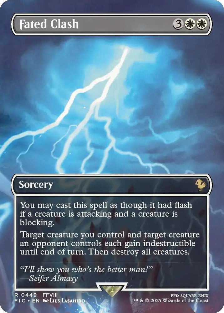 Image for Fated Clash (Borderless) (449) [Commander: FINAL FANTASY] - Magic: The Gathering