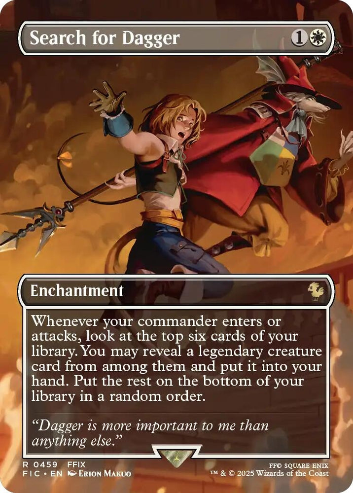 Image for Search for Dagger (Borderless) (459) [Commander: FINAL FANTASY] - Magic: The Gathering