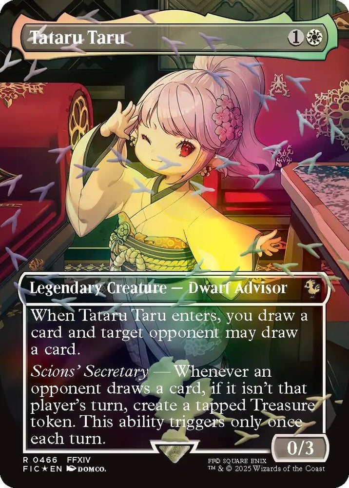 Image for Tataru Taru (Borderless) (Chocobo Track Foil) (466) [Commander: FINAL FANTASY] - Magic: The Gathering
