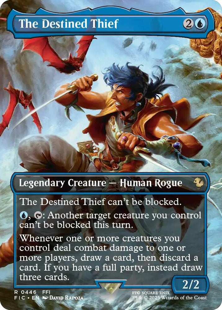 Image for The Destined Thief (Borderless) (446) [Commander: FINAL FANTASY] - Magic: The Gathering