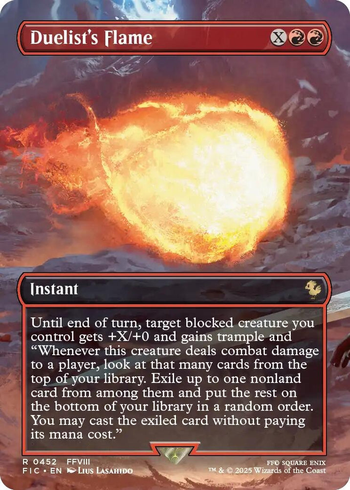 Image for Duelist's Flame (Borderless) (452) [Commander: FINAL FANTASY] - Magic: The Gathering