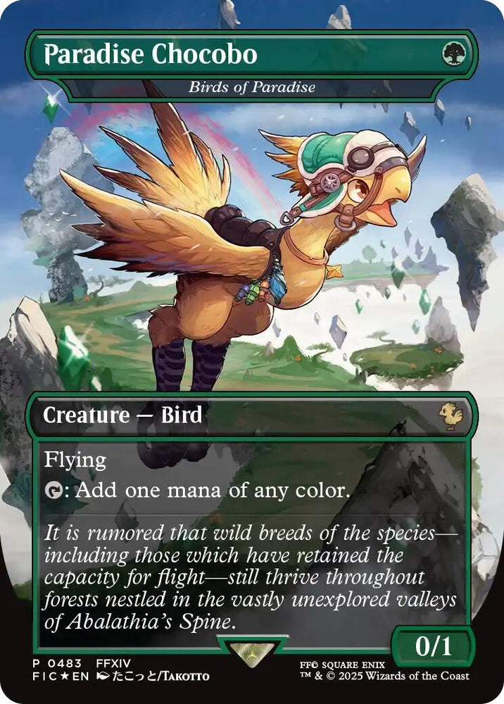 Image for Paradise Chocobo - Birds of Paradise (Borderless) (483) [Commander: FINAL FANTASY] - Magic: The Gathering