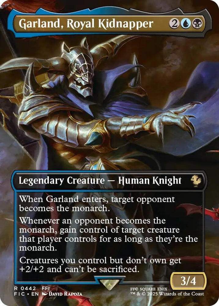 Image for Garland, Royal Kidnapper (Borderless) (442) [Commander: FINAL FANTASY] - Magic: The Gathering