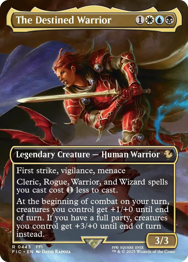 Image for The Destined Warrior (Borderless) (443) [Commander: FINAL FANTASY] - Magic: The Gathering