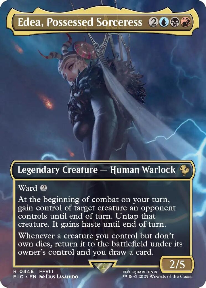 Image for Edea, Possessed Sorceress (Borderless) (448) [Commander: FINAL FANTASY] - Magic: The Gathering