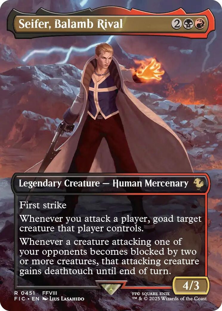 Image for Seifer, Balamb Rival (Borderless) (451) [Commander: FINAL FANTASY] - Magic: The Gathering