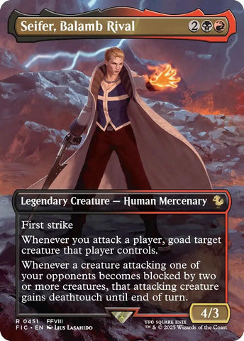 Image for Seifer, Balamb Rival (Borderless) (451) [Commander: FINAL FANTASY] - Magic: The Gathering