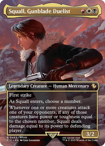 Image for Squall, Gunblade Duelist (Borderless) (453) [Commander: FINAL FANTASY] - Magic: The Gathering