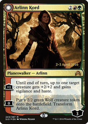 Arlinn Kord // Arlinn, Embraced by the Moon (Prerelease) [Shadows over Innistrad Prerelease Promos]