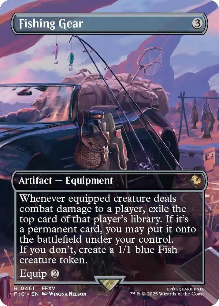 Image for Fishing Gear (Borderless) (461) [Commander: FINAL FANTASY] - Magic: The Gathering
