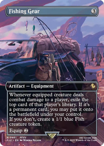 Image for Fishing Gear (Borderless) (461) [Commander: FINAL FANTASY] - Magic: The Gathering