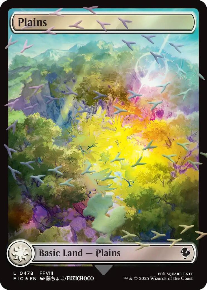 Image for Plains (Chocobo Track Foil) (478) [Commander: FINAL FANTASY] - Magic: The Gathering