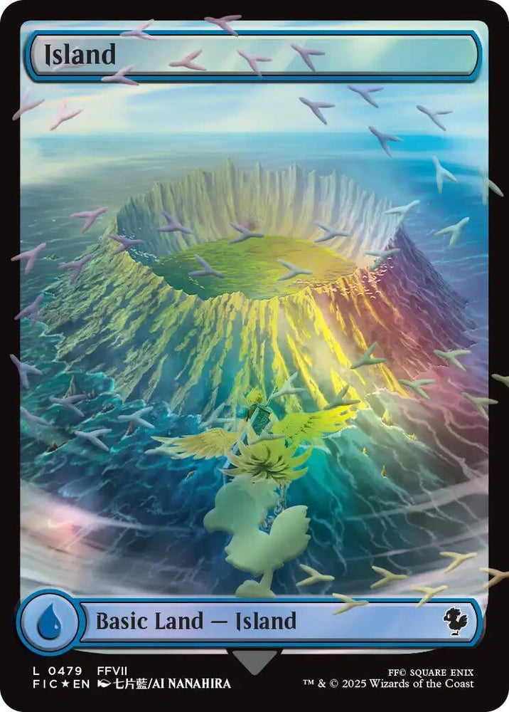 Image for Island (Chocobo Track Foil) (479) [Commander: FINAL FANTASY] - Magic: The Gathering