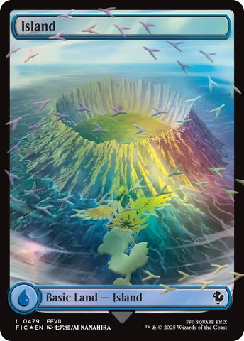 Image for Island (Chocobo Track Foil) (479) [Commander: FINAL FANTASY] - Magic: The Gathering