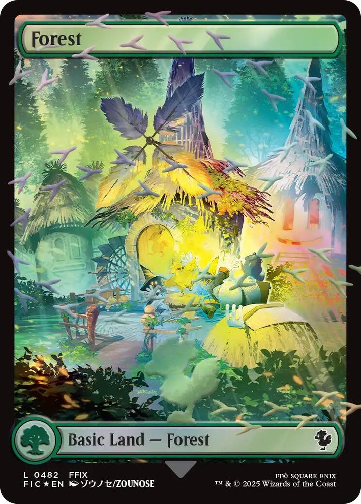 Image for Forest (Chocobo Track Foil) (482) [Commander: FINAL FANTASY] - Magic: The Gathering