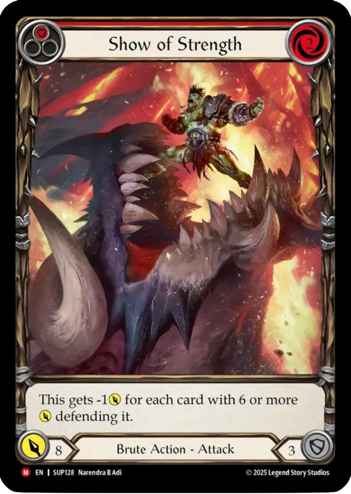 Image for Show of Strength (Extended Art) (SUP128) [Super Slam] - Flesh and Blood TCG