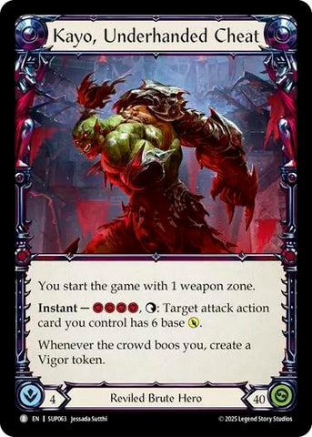 Image for Kayo, Underhanded Cheat // Kayo, Strong-arm (SUP063//SUP064) [Super Slam] - Flesh and Blood TCG