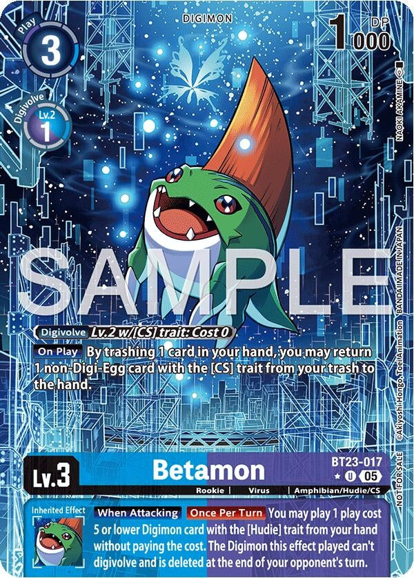 Image for Betamon (Hacker's Slumber Box Promotion Pack) (BT23-017 U) [Hackers' Slumber] - Digimon Card Game