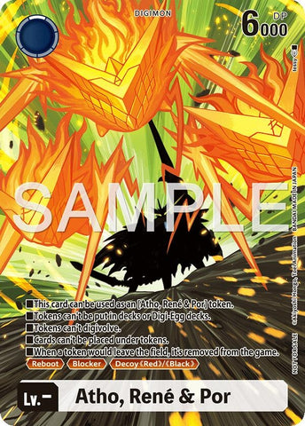 Image for Atho, Rene & Por (Token) [Hackers' Slumber] - Digimon Card Game