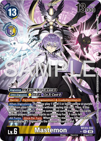 Image for Mastemon (Alternate Art) (BT23-102 SEC) [Hackers' Slumber] - Digimon Card Game