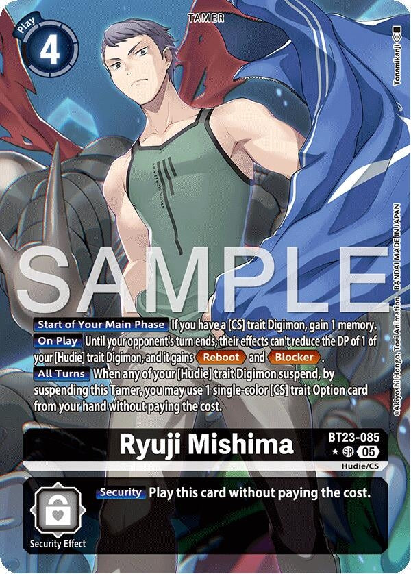 Image for Ryuji Mishima (Alternate Art) (BT23-085 SR) [Hackers' Slumber] - Digimon Card Game