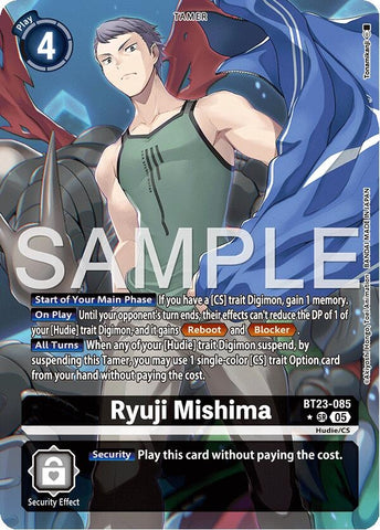 Image for Ryuji Mishima (Alternate Art) (BT23-085 SR) [Hackers' Slumber] - Digimon Card Game