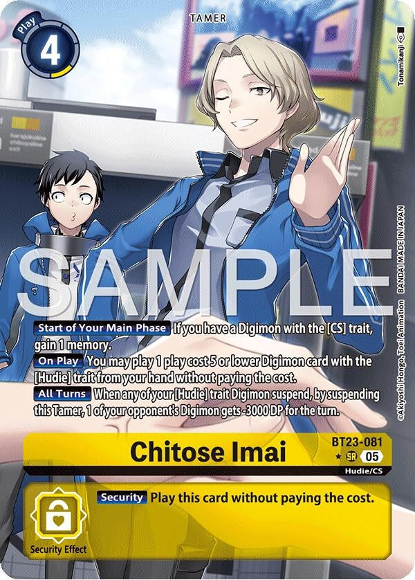 Image for Chitose Imai (Alternate Art) (BT23-081 SR) [Hackers' Slumber] - Digimon Card Game