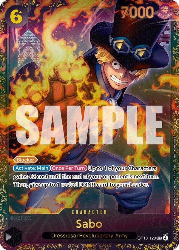 Image for Sabo (Store Treasure Cup 2025) (OP13-120) [One Piece Promotion Cards] - One Piece Card Game
