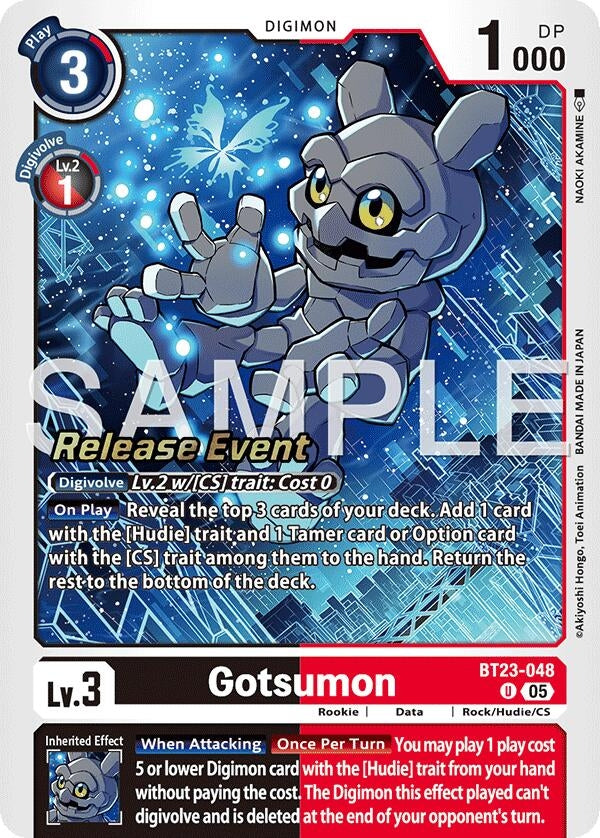 Image for Gotsumon (BT23-048 U) [Hackers' Slumber Release Event Cards] - Digimon Card Game