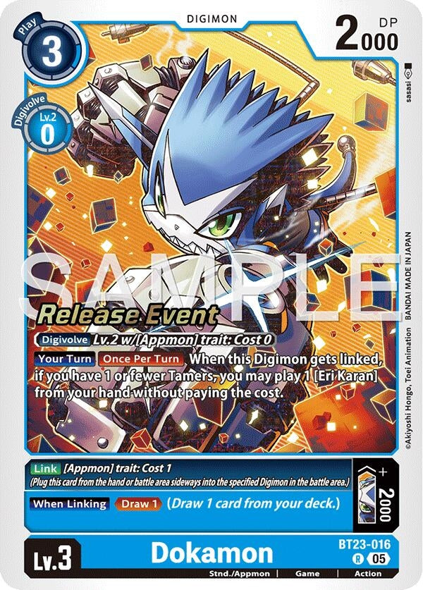 Image for Dokamon (BT23-016 R) [Hackers' Slumber Release Event Cards] - Digimon Card Game