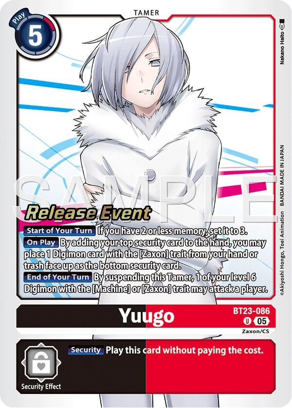 Image for Yuugo (BT23-086 U) [Hackers' Slumber Release Event Cards] - Digimon Card Game
