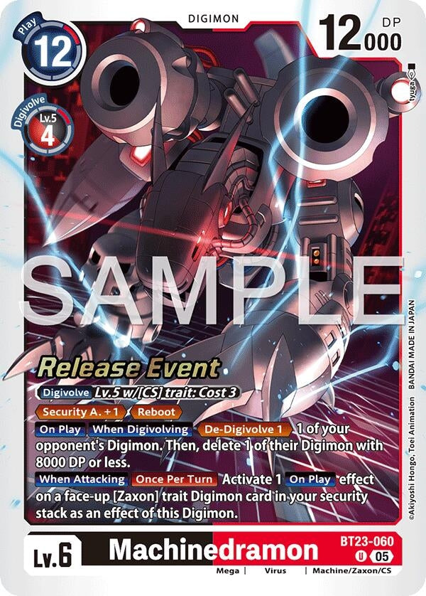Image for Machinedramon (BT23-060 U) [Hackers' Slumber Release Event Cards] - Digimon Card Game
