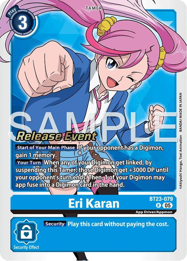 Image for Eri Karan (BT23-079 R) [Hackers' Slumber Release Event Cards] - Digimon Card Game