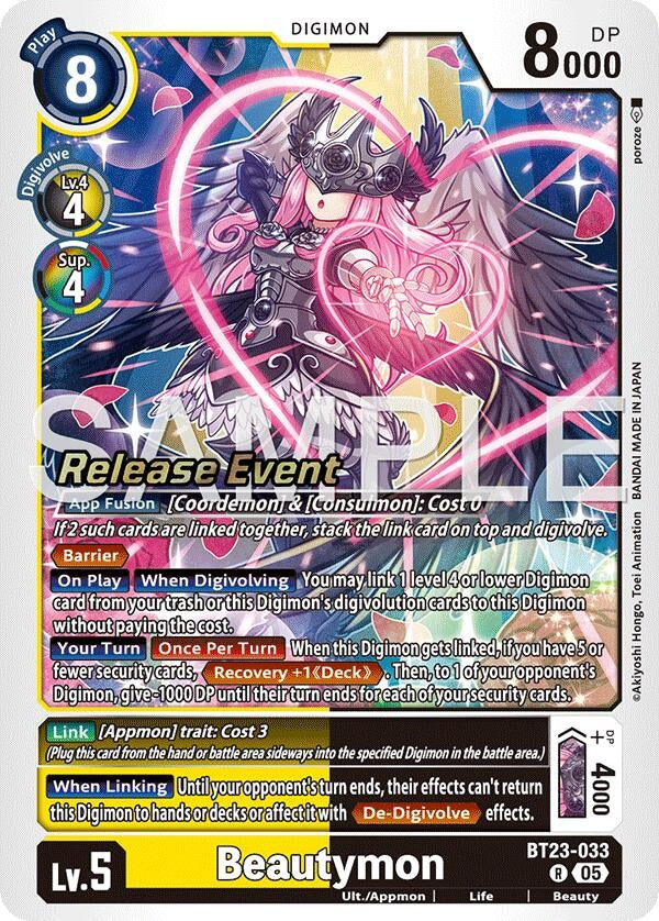 Image for Beautymon (BT23-033 R) [Hackers' Slumber Release Event Cards] - Digimon Card Game
