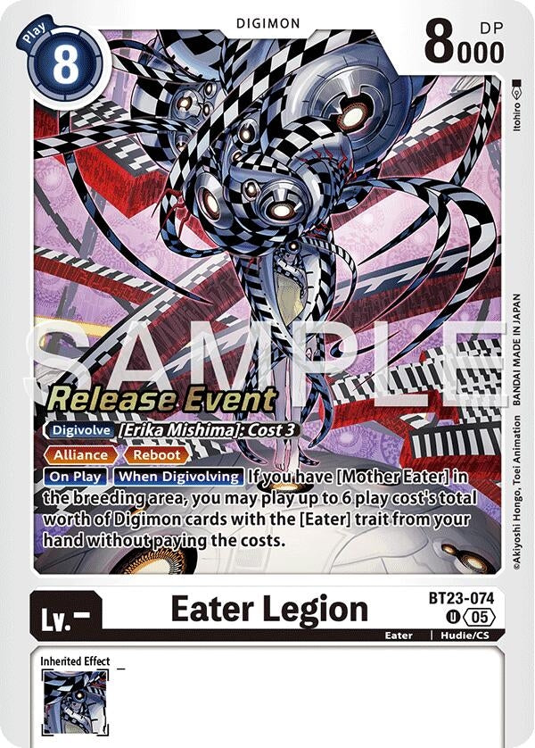 Image for Eater Legion (BT23-074 U) [Hackers' Slumber Release Event Cards] - Digimon Card Game
