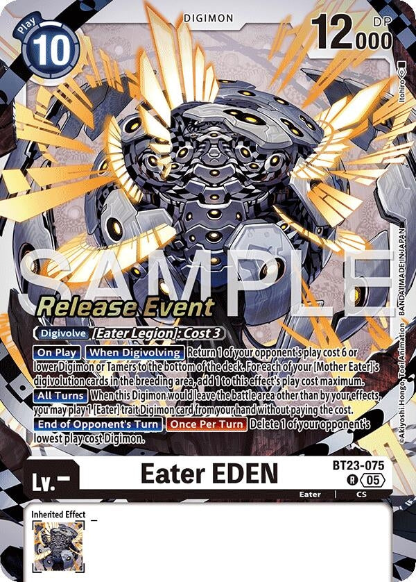 Image for Eater EDEN (BT23-075 R) [Hackers' Slumber Release Event Cards] - Digimon Card Game