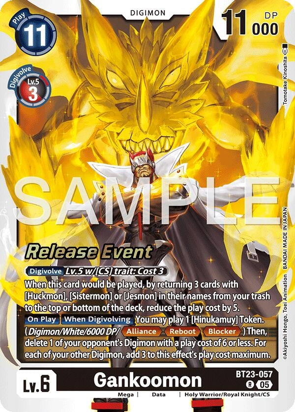 Image for Gankoomon (BT23-057 R) [Hackers' Slumber Release Event Cards] - Digimon Card Game