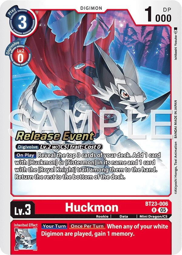 Image for Huckmon (BT23-006 R) [Hackers' Slumber Release Event Cards] - Digimon Card Game