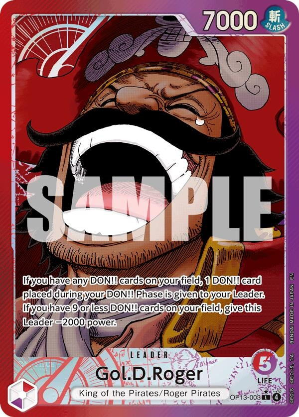 Image for Gol.D.Roger (003) (Alternate Art) (OP13-003) [Carrying On His Will] - One Piece Card Game