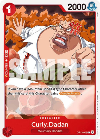 Image for Curly.Dadan (OP13-009) [Carrying On His Will] - One Piece Card Game