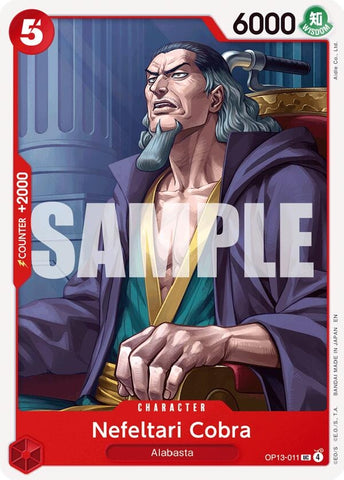 Image for Nefeltari Cobra (OP13-011) [Carrying On His Will] - One Piece Card Game