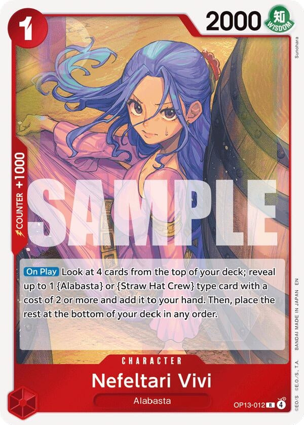 Image for Nefeltari Vivi (OP13-012) [Carrying On His Will] - One Piece Card Game