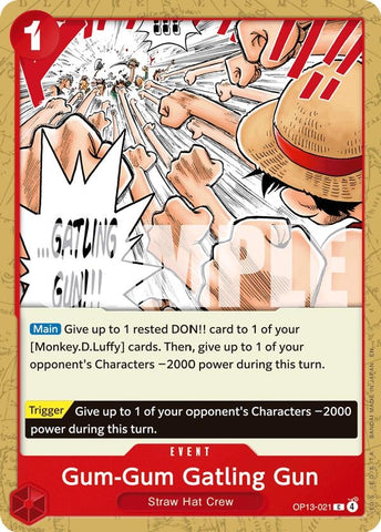 Image for Gum-Gum Gatling Gun (OP13-021) [Carrying On His Will] - One Piece Card Game
